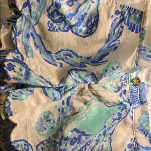 Lily Pulitzer scalloped shorts